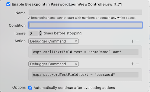 Autofill forms with a breakpoint