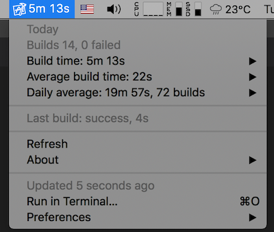 Xcode build times